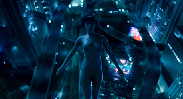 Scarlett Johansson plays Major in Ghost in the Shell from Paramount Pictures and DreamWorks Pictures.